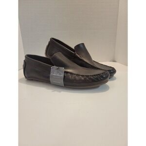 Enzo Tesoti Men Driving Mocs New Loafers 44/10.5 Brwn Leather Old Money  Slip On